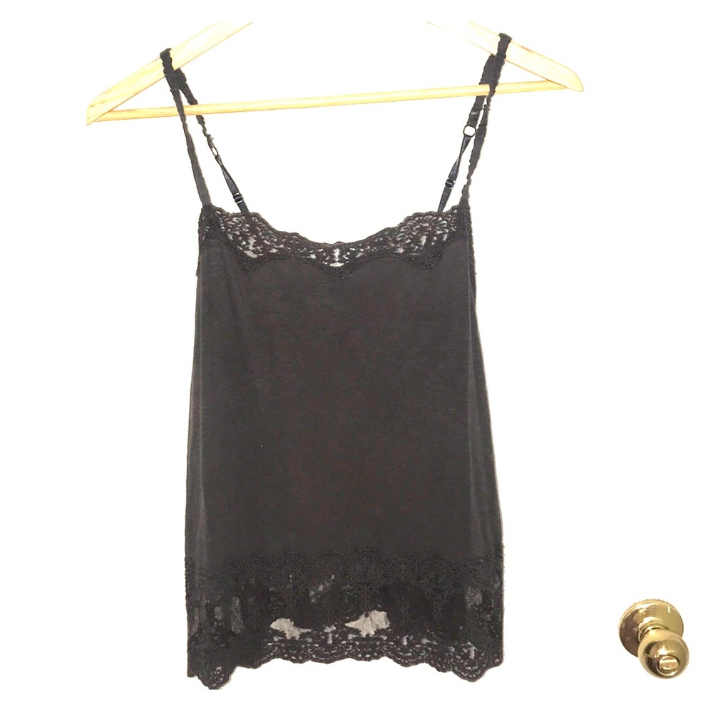 AE Charcoal Lace Top